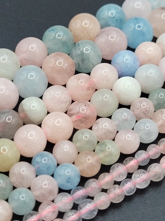 10mm Handmade Round Lampwork Beads - Aquamarine - 2, 6 or 12 –  funkyprettybeads
